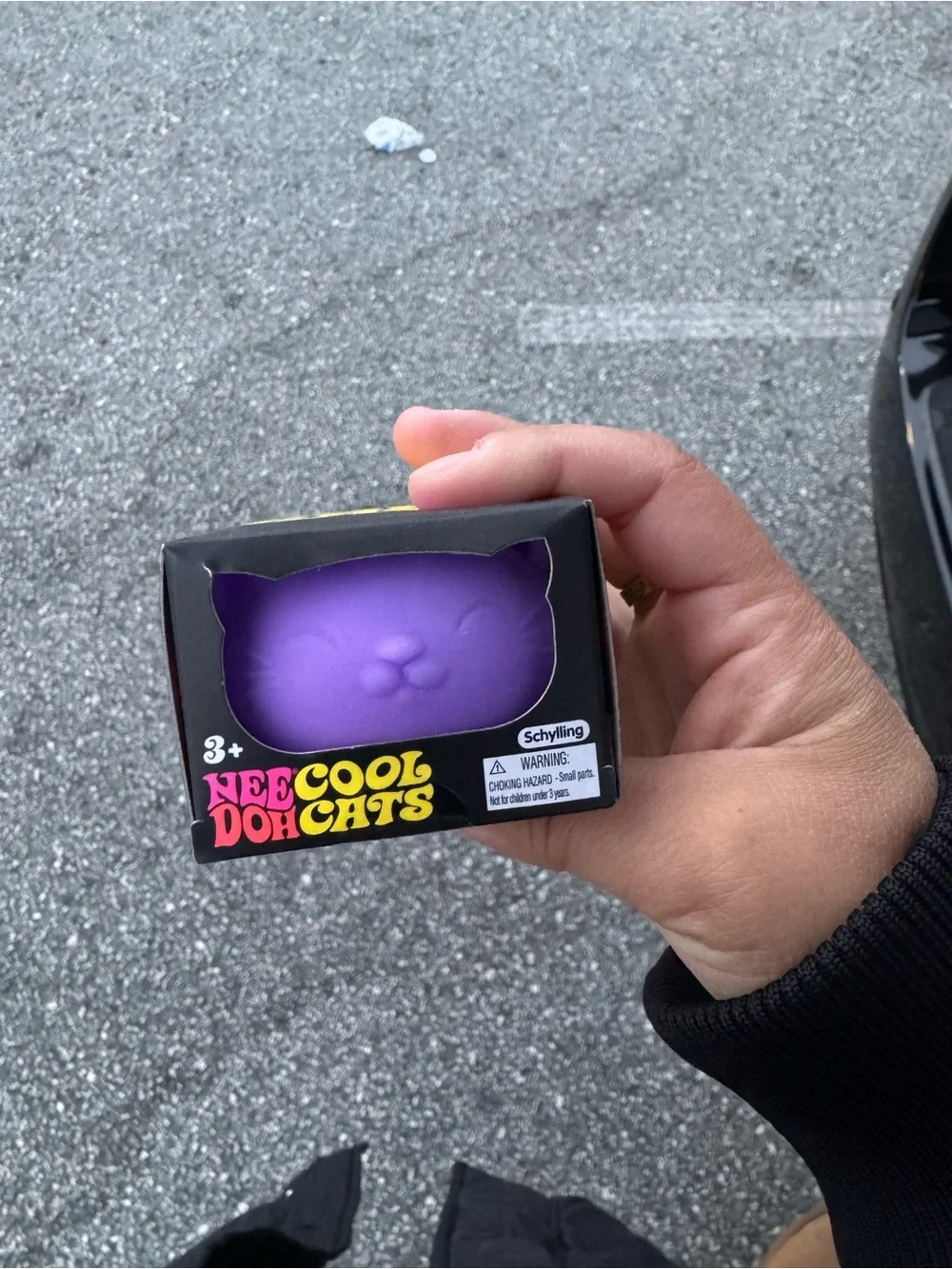 Nee Doh Cool Cats Purple Cat Stress Toy by